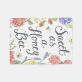 Polaire Sweet comme une couverture en molleton d'abeille d (Devant (Horizontal))