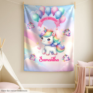 Polaire Sweet Unicorn couverture personnalisée Fille Anniv