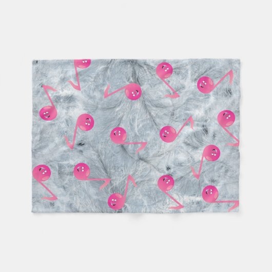 Polaire Symbole musical couverture bébé (Devant (Horizontal))