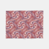 Polaire Tesselage de lièvres Doux rouge Couverture 8 (Devant (Horizontal))
