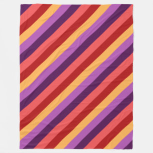 Polaire Tirages de violet rouge cerise Grosse couverture e