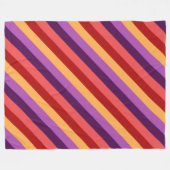 Polaire Tirages de violet rouge cerise Grosse couverture e (Devant (Horizontal))