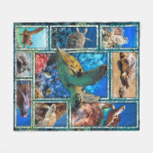 Polaire Tortue De Mer Dans L'Océan 3D Couverture De Planch (Devant (Horizontal))