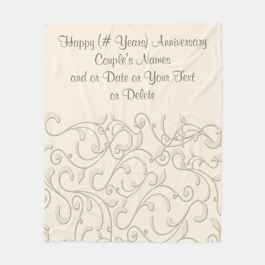 Polaire TOUTE couverture d'anniversaire de cadeaux (Devant)