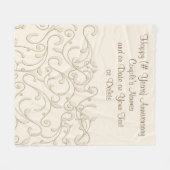 Polaire TOUTE couverture d'anniversaire de cadeaux (Devant (Horizontal))