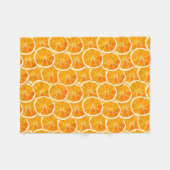 Polaire Tranches d'agrumes orange Lancer la couverture (Devant (Horizontal))
