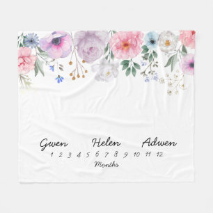 Polaire Triplets de la couverture de fleurs de jalon de 50
