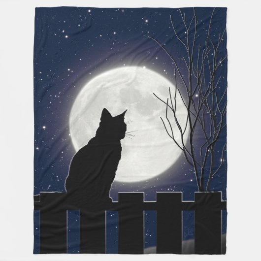 Polaire Un chat noir et une pleine lune, couverture (Devant)