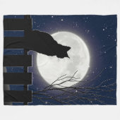 Polaire Un chat noir et une pleine lune, couverture (Devant (Horizontal))