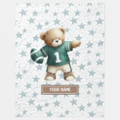 Polaire Une couverture de football américain pour l'annive (Devant)