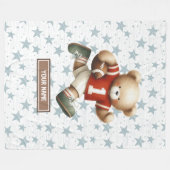 Polaire Une couverture de football américain pour le cadea (Devant (Horizontal))