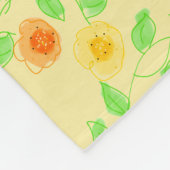 Polaire Une Couverture Designer Avec Jaune Beurre (Coin)