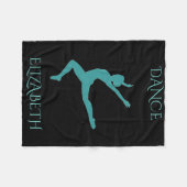 Polaire Une couverture en toison de danse personnalisée. (Devant (Horizontal))