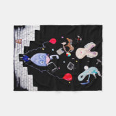 Polaire Une couverture en toison unique. Le Mur de Pink. (Devant (Horizontal))