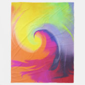 Polaire Vague d'aquarelle - couverture d'ouatine (Devant)