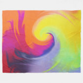 Polaire Vague d'aquarelle - couverture d'ouatine (Devant (Horizontal))