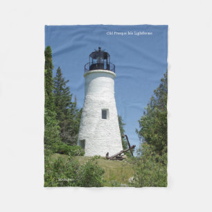 Polaire Vieille couverture de phare d'île de Presque