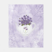 Polaire Violettes Dans La Couverture En Toile De Téton (Devant)