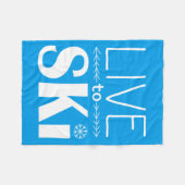 Polaire Vivez pour skier bleu de couverture (de base) - (Devant (Horizontal))