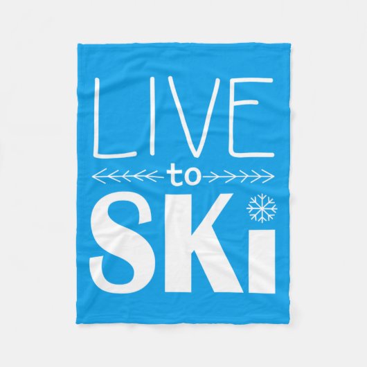 Polaire Vivez pour skier bleu de couverture (de base) - (Devant)