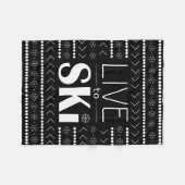 Polaire Vivez pour skier couverture - noir (Devant (Horizontal))
