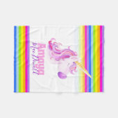 Polaire Whimsy unicorn rainbow nom couverture (Devant (Horizontal))