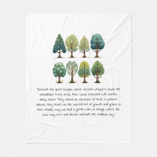 Polaire Whispers of the Ancient Trees - Couverture confort (Devant)