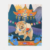 Polaire ZEN CARNIVAL Chow -Toison couverture 3 tailles (Devant)