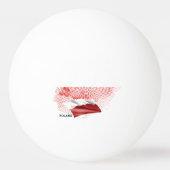 Poland flag pingpongballen (Achterkant)