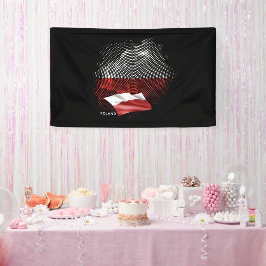 Poland flag spandoek (Feest)
