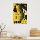 Poland Lwow Vintage Travel Poster Retro Wall Art (Cuisine)