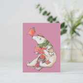 Polar Bear aime lire Carte postale (Debout devant)