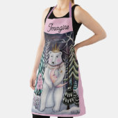 Polar Bear and Moon Winter Whimsical Art Schort (Insitu)