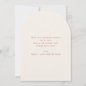 Polar Bear and Robin Merry Christmas Arch Feestdagenkaart (Achterkant)