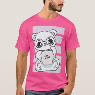Polar Bear Boba Cute Anime Kawaii Pearl Bubble Tea T-shirt