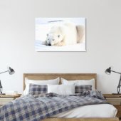 Polar Bear Canvas Afdruk (Insitu (Slaapkamer))