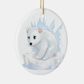 Polar Bear Ceramic Ornament (Rechts)