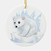 Polar Bear Ceramic Ornament (Voorkant)