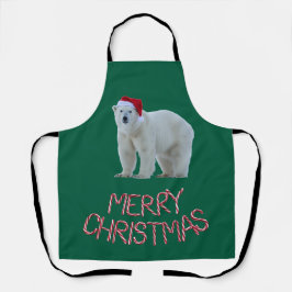 Polar Bear Christmas Apron Schort