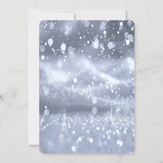 Polar Bear Christmas Holiday Party Invitation Kaart (Achterkant)