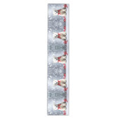 Polar Bear Christmas Holiday Table Runner Medium Tafelloper (Voorkant)