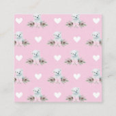 Polar Bear Cub Baby shower Conseils pour les carte (Dos)