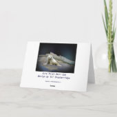 Polar Bear Cub sur Ice & Aurora Carte d'anniversai (Dos)