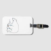 Polar Bear luggage tag Bagagelabel (Voorkant (horizontaal))