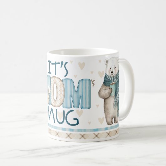 Polar Bear Maman Mug (Devant droit)