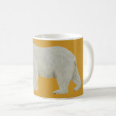 Polar Bear mok op geel (Voorkant rechts)