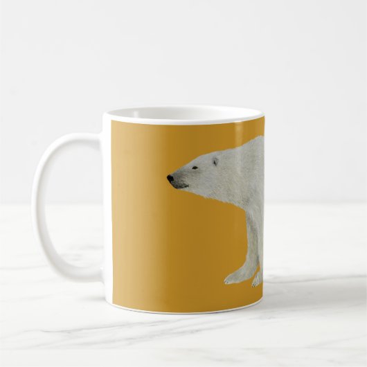 Polar Bear mok op geel (Links)