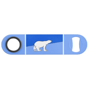 Polar Bear Mom and Cub Peinture - Wildlife Art