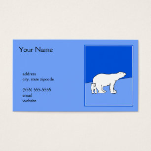 Polar Bear Mom and Cub Peinture - Wildlife Art