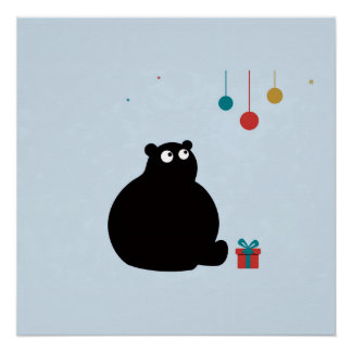 Polar Bear New Year Poster Perfect Poster